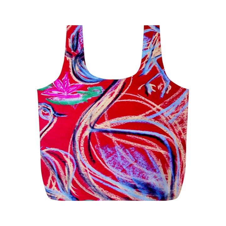 Dscf1395 -pink flamingo dance Full Print Recycle Bags (M) 