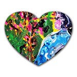 Dscf1611 - lady in kimono and tulip tree Heart Mousepads Front