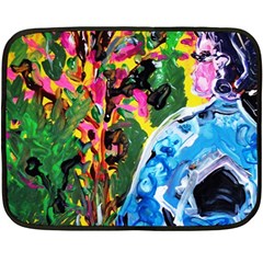 Dscf1611 - lady in kimono and tulip tree Fleece Blanket (Mini)