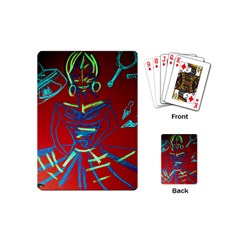 Dscf1442 - Californian Girl Playing Cards (mini)  by bestdesignintheworld