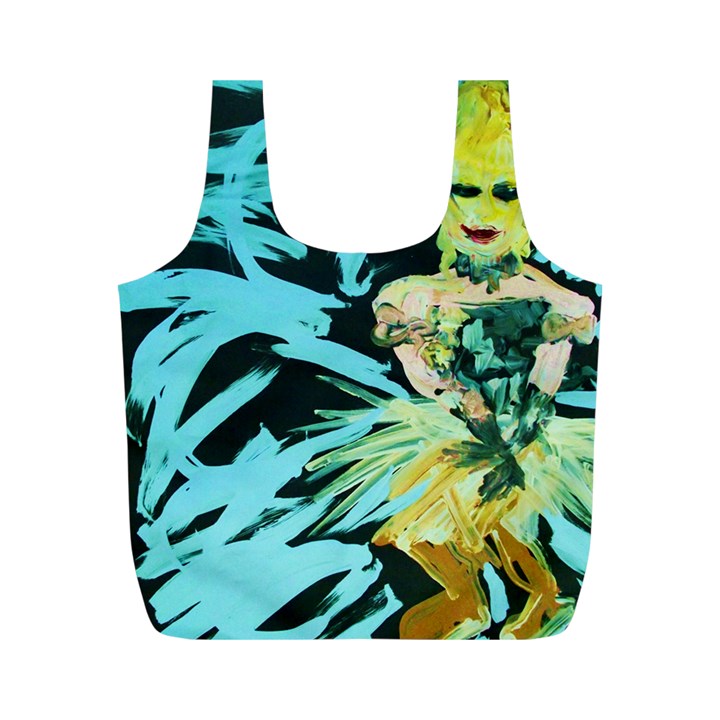 Dscf2018 - figure skating performer Full Print Recycle Bags (M) 