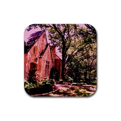 Hot Day In  Dallas 6 Rubber Coaster (square)  by bestdesignintheworld