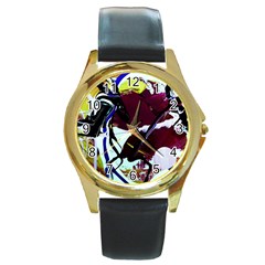 Immediate Attraction 9 Round Gold Metal Watch by bestdesignintheworld