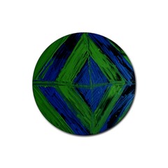 Point Of Equilibrium 5 Rubber Coaster (round)  by bestdesignintheworld