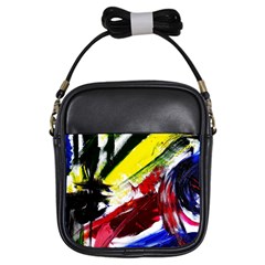 Lets Forget The Black Squere 2 Girls Sling Bags by bestdesignintheworld