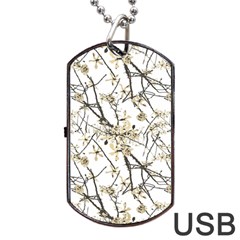 Nature Graphic Motif Pattern Dog Tag USB Flash (One Side)