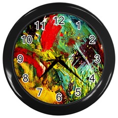 Yellow Chick 7 Wall Clocks (black) by bestdesignintheworld