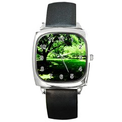 Lake Park 14 Square Metal Watch by bestdesignintheworld