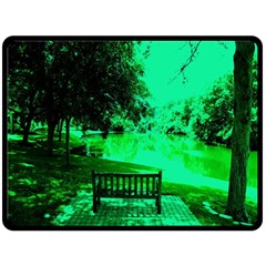 Lake Park 20 Double Sided Fleece Blanket (large)  by bestdesignintheworld