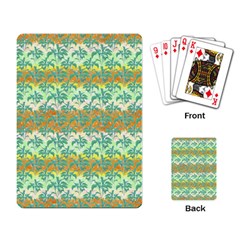 Colorful Tropical Print Pattern Playing Card by dflcprints