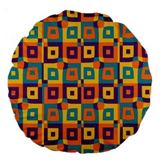 Artwork By Patrick-squares-4 Large 18  Premium Round Cushions by ArtworkByPatrick