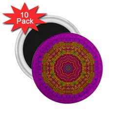 Summer Sun Shine In A Sunshine Mandala 2 25  Magnets (10 Pack)  by pepitasart