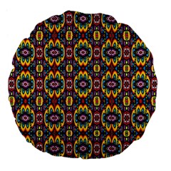 Artwork By Patrick-squares-5 Large 18  Premium Flano Round Cushions