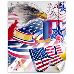 United States Of America Usa  Images Independence Day Canvas 11  X 14   by Sapixe