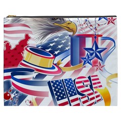 United States Of America Usa  Images Independence Day Cosmetic Bag (xxxl) 