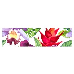 Vector Pattern Tropical Satin Scarf (oblong)