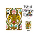 Traditional Thai Style Painting Playing Cards 54 (Mini)  Front - Spade3