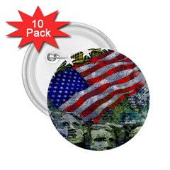 Usa United States Of America Images Independence Day 2 25  Buttons (10 Pack) 