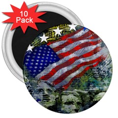 Usa United States Of America Images Independence Day 3  Magnets (10 Pack) 