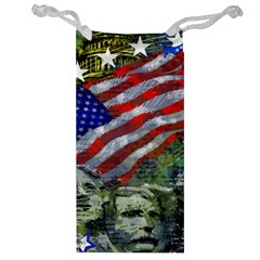 Usa United States Of America Images Independence Day Jewelry Bag by Sapixe