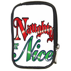 Vintage Christmas Naughty Or Nice Compact Camera Cases