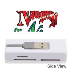 Vintage Christmas Naughty Or Nice Memory Card Reader (stick) 