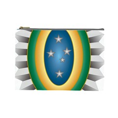 Seal Of The Brazilian Army Cosmetic Bag (large)  by abbeyz71