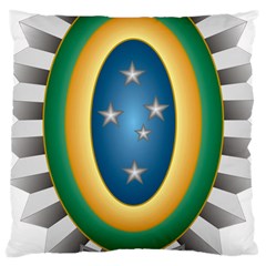 Seal Of The Brazilian Army Large Cushion Case (two Sides) by abbeyz71