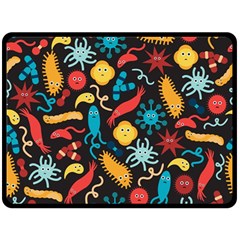 Virus Pattern Fleece Blanket (large)  by Sapixe