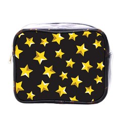 Yellow Stars Pattern Mini Toiletries Bags by Sapixe