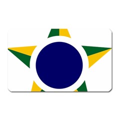 Roundel Of Brazilian Air Force Magnet (rectangular) by abbeyz71