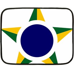 Roundel Of Brazilian Air Force Fleece Blanket (mini) by abbeyz71