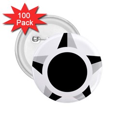 Roundel Of Brazilian Air Force (low Visibility) 2 25  Buttons (100 Pack)  by abbeyz71