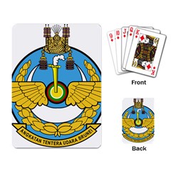 Emblem Of Royal Brunei Air Force Playing Card by abbeyz71