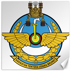 Emblem Of Royal Brunei Air Force Canvas 20  X 20   by abbeyz71