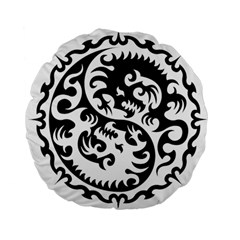 Ying Yang Tattoo Standard 15  Premium Flano Round Cushions