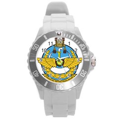 Emblem Of Royal Brunei Air Force Round Plastic Sport Watch (l) by abbeyz71