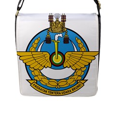 Emblem Of Royal Brunei Air Force Flap Messenger Bag (l)  by abbeyz71