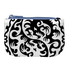 Ying Yang Tattoo Large Coin Purse by Sapixe