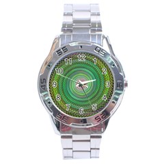 Wire Woven Vector Graphic Stainless Steel Analogue Watch