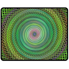 Wire Woven Vector Graphic Double Sided Fleece Blanket (medium) 