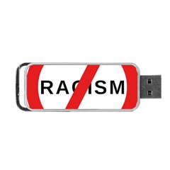No Racism Portable Usb Flash (two Sides)