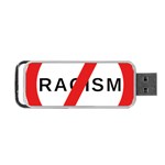 No Racism Portable USB Flash (Two Sides) Back