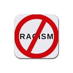 2000px No Racism Svg Rubber Coaster (square)  by demongstore