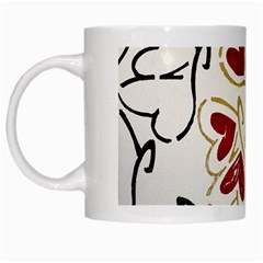 Loving Hearts White Mugs by Art2City