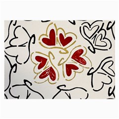 Loving Hearts Large Glasses Cloth (2-side)