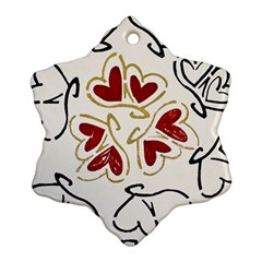 Loving Hearts Ornament (snowflake)