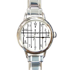 White Limits By Jandi Round Italian Charm Watch