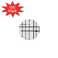 White Limits By Jandi 1  Mini Buttons (100 Pack)  by Art2City