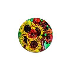 Sunflowers In Elizabeth House Golf Ball Marker (4 Pack) by bestdesignintheworld